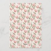 Invitation Meilleure Tulipe Fleurie Son Anniversaire (Dos)
