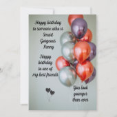 Invitation meilleures citations d'anniversaire  (Devant)