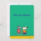 Invitation Meilleurs amis Maisy et mains pointillées de prise (Dos)