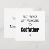 Invitation Meilleurs amis promus Parrain demandent à être (Devant / Derrière)