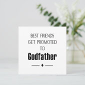 Invitation Meilleurs amis promus Parrain demandent à être (Debout devant)