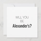 Invitation Meilleurs amis promus Parrain demandent à être (Dos)