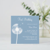 Invitation Meilleurs voeux ! (bleu) (Debout devant)