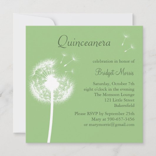 Invitation Meilleurs voeux ! (green) (Devant)