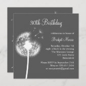 Invitation Meilleurs voeux ! (gris) (Devant / Derrière)