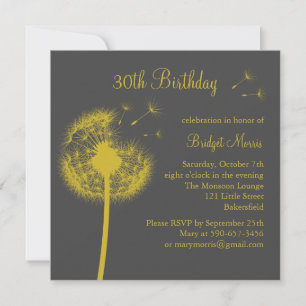 Invitation Meilleurs voeux ! jaune