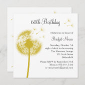 Invitation Meilleurs voeux ! jaune (Devant / Derrière)