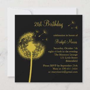 Invitation Meilleurs voeux ! jaune