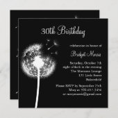 Invitation Meilleurs voeux ! (noir) (Devant / Derrière)