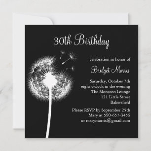 Invitation Meilleurs voeux ! (noir)
