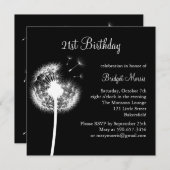 Invitation Meilleurs voeux ! (noir) (Devant / Derrière)