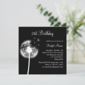 Invitation Meilleurs voeux ! (noir) (Debout devant)