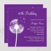 Invitation Meilleurs voeux ! (pourpre) (Devant / Derrière)