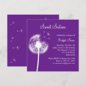 Invitation Meilleurs voeux ! (violet) (Devant / Derrière)