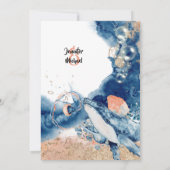 Invitation Mélange de baleines mammifères marins Mer bleu ora (Dos)