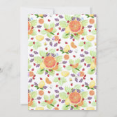 Invitation Mélange de fruits citriques Fête cocktail (Dos)