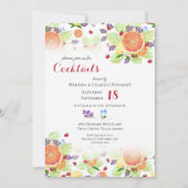 Invitation Mélange de fruits de cocktail de fête (Devant)