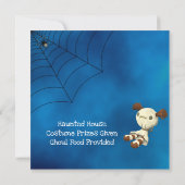 Invitation Mélange faucheuse fantôme et Halloween Jack-o-lant (Dos)