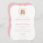 Invitation Mélange Mariage À propos de l'autre Mignonne (Devant / Derrière)