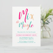 Invitation Mélange moderne mêlant la fête du Nouvel An 2 (Debout devant)