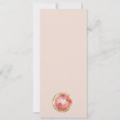 Invitation Mélange Notre Petit Melon Baby shower Aquarelle Bl (Dos)