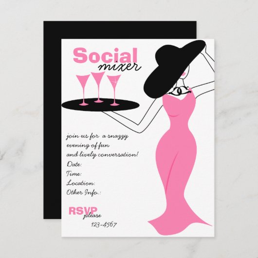 Invitation Mélange social (Devant / Derrière)