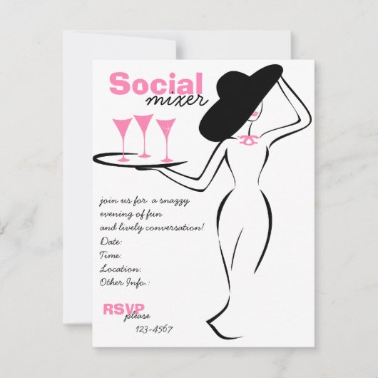 Invitation Mélange social (Devant)