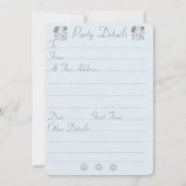 Invitation Mélange souris et baies rouges neige scène Noël (Dos)