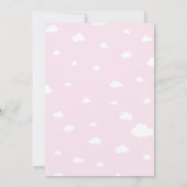 Invitation Mélange sur nuage 9 Baby shower (Dos)