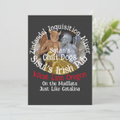 Invitation Mélangeur de vin Catalina Inquisition espagnole We (Debout devant)