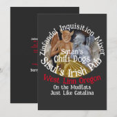 Invitation Mélangeur de vin Catalina Inquisition espagnole We (Devant / Derrière)