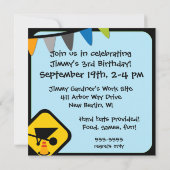 Invitation Mélangeurs de ciment de construction customisés An (Dos)