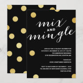 INVITATION MÉLANGEZ ET MÉLANGEZ L'INVITATION DE FÊTE DE (Devant / Derrière)