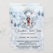Invitation Melanin portail de conte de fées princesse d'hiver (Devant / Derrière)
