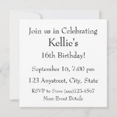 Invitation Melbourne Australie Lumières CBD au-dessus du pont (Dos)