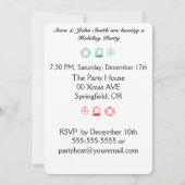 Invitation Mele Kalikimaka Palm Tree pour Noël (Dos)