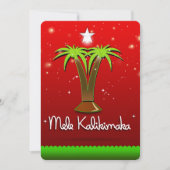Invitation Mele Kalikimaka Palm Tree pour Noël (Devant)