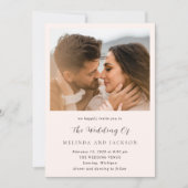 Invitation Melinda Mariage moderne (Devant)