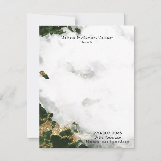 Invitation Melissa Flat Card 2 (Devant)