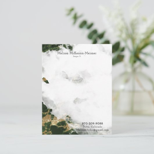 Invitation Melissa Flat Card 2 (Debout devant)