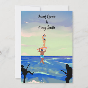 Invitation Mélodie harmonieuse de Love Ocean Serenade Mariage