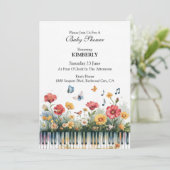 Invitation Mélodies en fleurs (Debout devant)