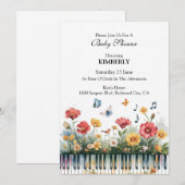 Invitation Mélodies en fleurs (Devant / Derrière)