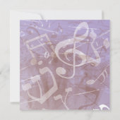 Invitation MELODY de l'invitation Bat mitzvah du bar TORAH (Dos)