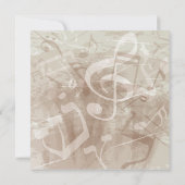 Invitation MELODY de l'invitation du Bat mitzvah du bar TORAH (Dos)