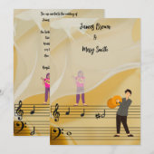 Invitation Melody of Us wedding (Devant / Derrière)