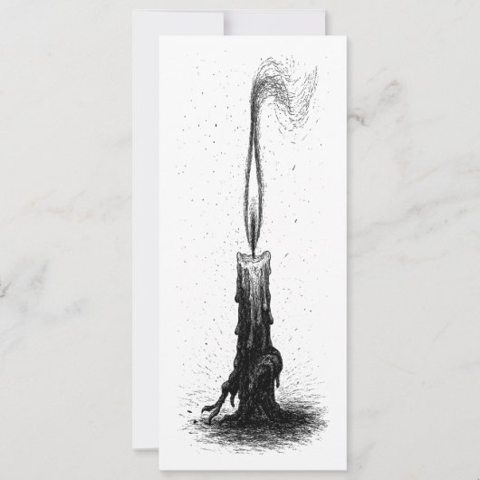 Invitation Melted Candle • Haunted Ink Flame (Devant)