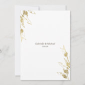 Invitation Même amour, mariage plus petit, excuses réduites e (Dos)