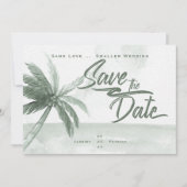 Invitation Même Amour Petite Mariage Plage Monochromatique Sa (Devant)