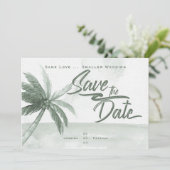 Invitation Même Amour Petite Mariage Plage Monochromatique Sa (Debout devant)